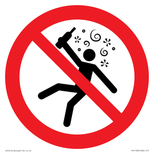 Prohibition: Not for people in the state of intoxication